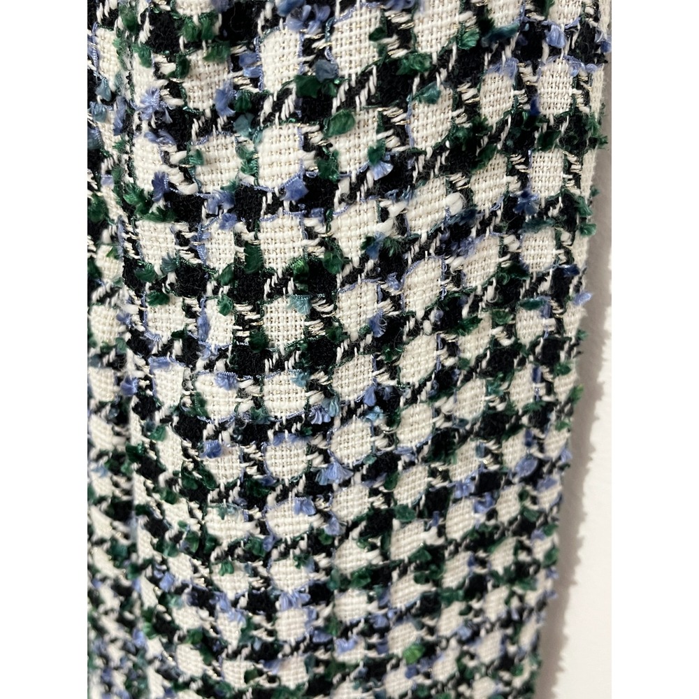 Veronica Beard Miller Dickey‎ Jacket Women 12 Multi Houndstooth Tweed Blazer - Picture 6 of 12